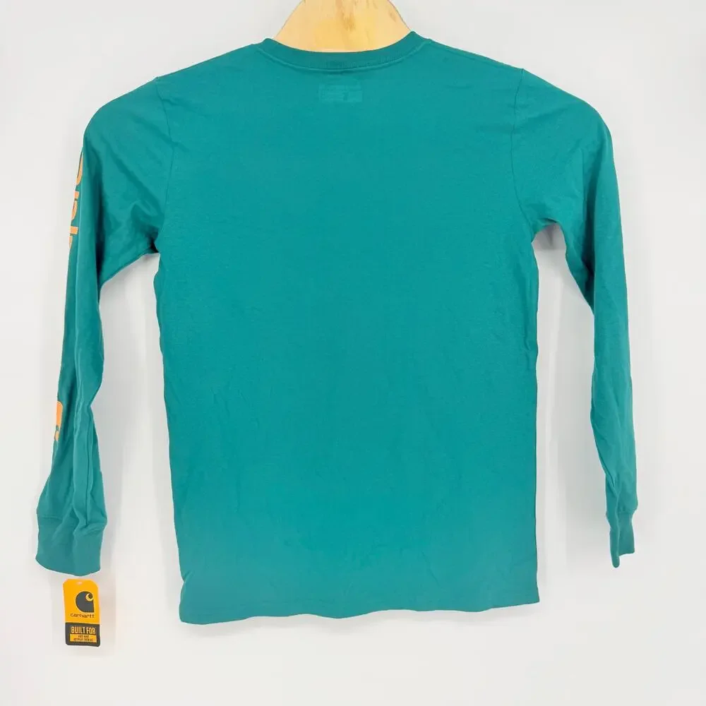 Carhartt Kids Short Sleeve Pocket T-Shirt TK6243-B Large 14/16 NWT‎